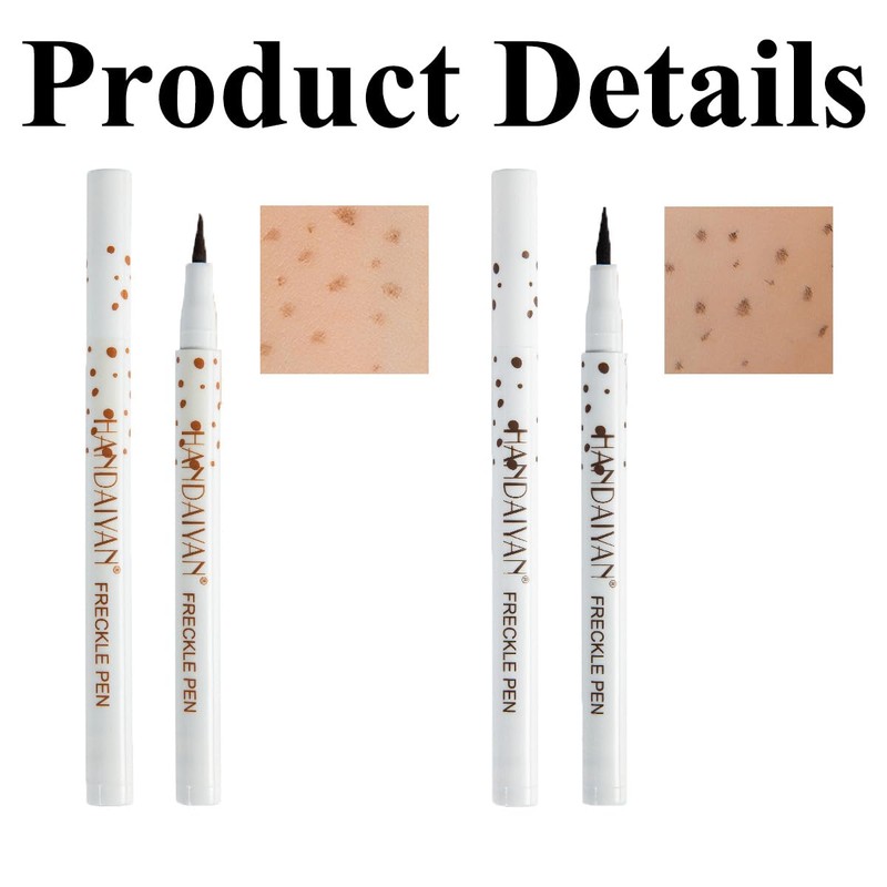 2Pcs Freckle Pen with Not Easy to Lose Color for