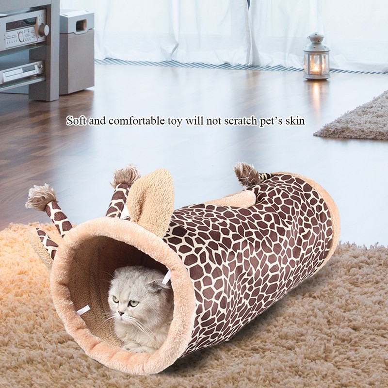 Safe Portable Folding Collapsible Fabric Tunnel Toy for Pet Cat