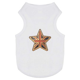 'Union Jack Star' Pet Dog/Cat T-Shirt (PT00145814)