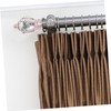 Operitacx Curtain Pole Decorative Head Rods Curtain Rod for Room