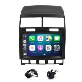 9" Android 13 Double Din Car Stereo with Wireless Carplay Android Auto fit for VW Touareg 2003-2010 IPS Car Audio Receiver w/WiFi GPS Bluetooth AHD Backup Camera Mic,SWC/AV in/FM/AM Radio Receiver