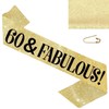 60th Birthday Sash - "60 & Fabulous" Birthday Sash -