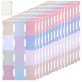 Amabro 180Pcs Sticky Index Tabs Pastel Writable Sticky Tabs Planner Tearable in The Middle Stickers for Notes Flags Paper Notebooks Page Markers Labeling Classification Planning(Multicolour)