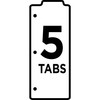 Avery Snap-in Bookmark Plastic Dividers for 3 Ring Binders, 5-Tab