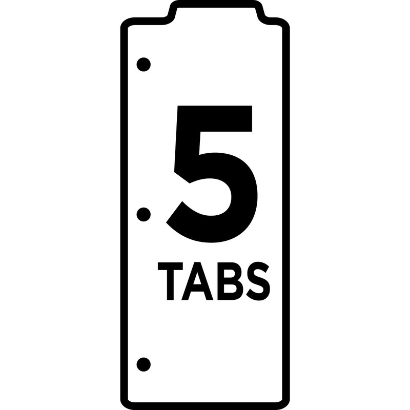 Avery Snap-in Bookmark Plastic Dividers for 3 Ring Binders, 5-Tab