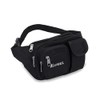 Everest Multiple Pocket Waist Pack, Black, One Size,044MDH-BK