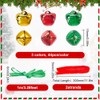 SUNNYCLUE Christmas Wreath Making Kits Jingle Bell Wreath Ornaments Red