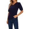 MINTLIMIT Jumpers for Women V Neck Short Sleeve Sweaters Pullover