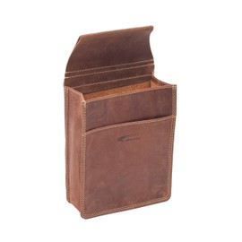 Menzo Real Leather Waiter's Bag Holster Holster for Men and Women (delta brown), delta brown, Compact