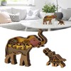 Elephant Statue Boxwood Mechanical Engraving Safe Durable Exquisite Details Elephant