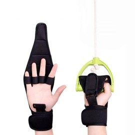 ALisasin Finger Rehabilitation Train Auxiliary Gloves Splint Finger Recovery Grip Impairment Fitness equipment grip Hand Wrist Support (Regular)