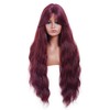 Rugelyss Burgundy Wigs for Women 26 Inches Long Red Wavy