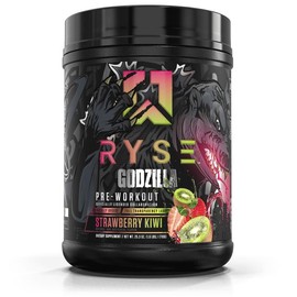 RYSE Godzilla Pre Workout Powder - Noel Deyzel Signature - 400mg Caffeine, High-Stim Energy Supplement with Beta Alanine - 40 Servings:_Strawberry Kiwi