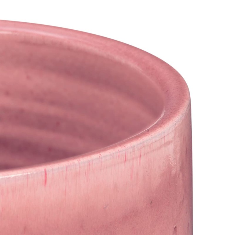 Scheurich Solido, Set of 2 Ceramic Flower Pots, Colour: Rosea,