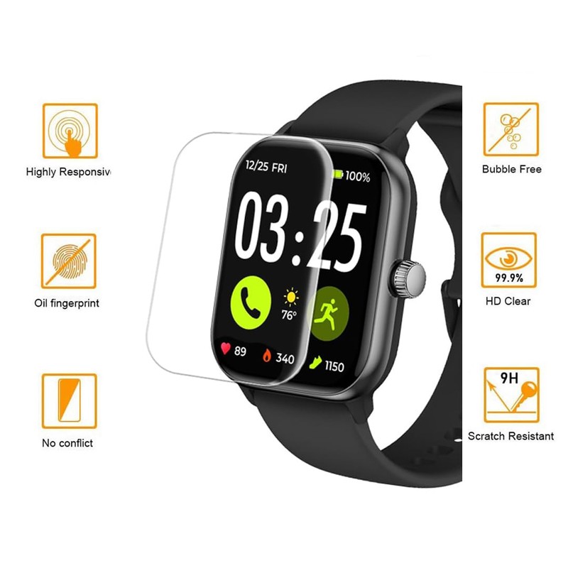 Tznzxm For Spade & Co Health Smartwatch 4 Screen Protector