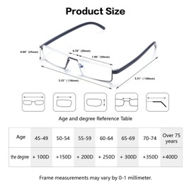WENS JOOY 4 Pack Reading Glasses for Men Readers Blue Light Blocking with Case (Black, 1.25, multiplier_x)