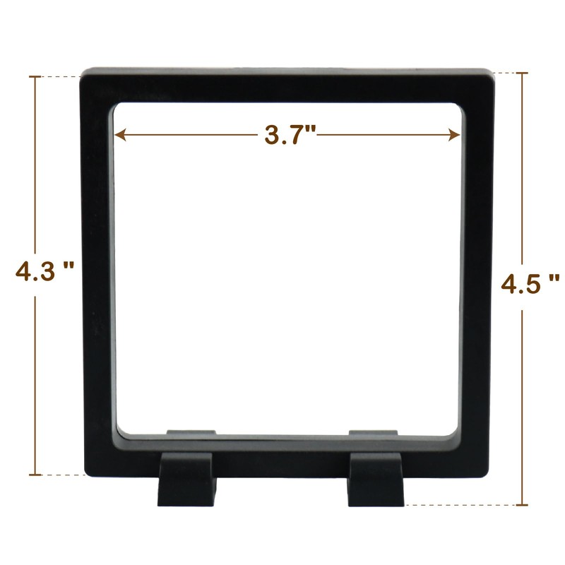 Challenge Coin Display Case, 4.3" H Coin Display Frame, Clear