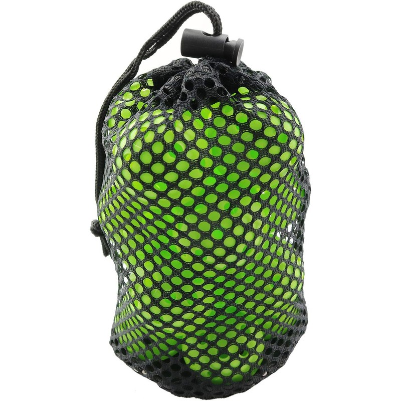 BLLNDX Nylon Mesh Bag 2pcs Black 17x12cm Lightweight Golf Ball