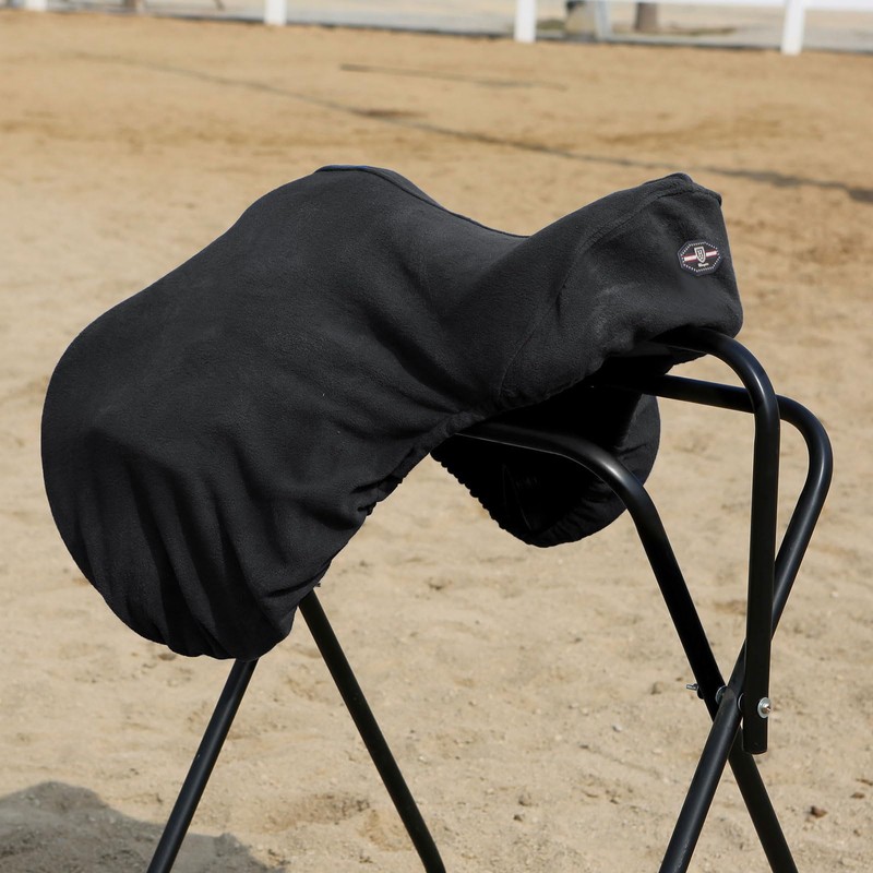 Harrison Howard Essential Fleece Horse Saddle Cover for Dressage Horse