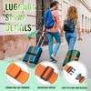 Milifox Luggage Straps for Suitcases, 76" Suitcase Strap, 4 Pack