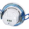 Flush-Mounted HF Motion Sensor Swivelling Suitable for LED