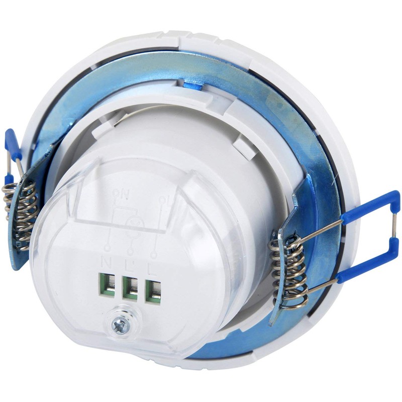 Flush-Mounted HF Motion Sensor Swivelling Suitable for LED