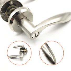 TopHomer Door Lever Handle Lock Latch Sets, Internal Doors Three Lever Handle Lock, Entry Front Door Knob Leverset Lockset for Passage and Bathroom