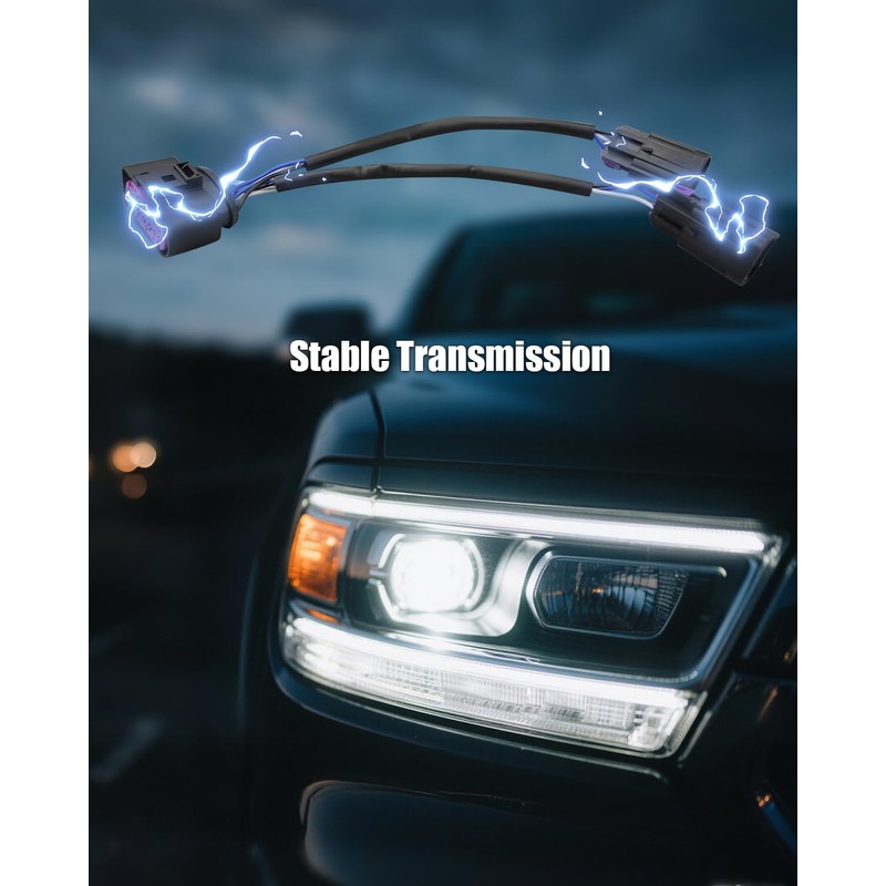 ULZOZN Conversion Harness Quad Housing to Projector Headlight Fit for