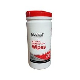 Medipal Alcohol Wipes (Tub of 240 Wipes)