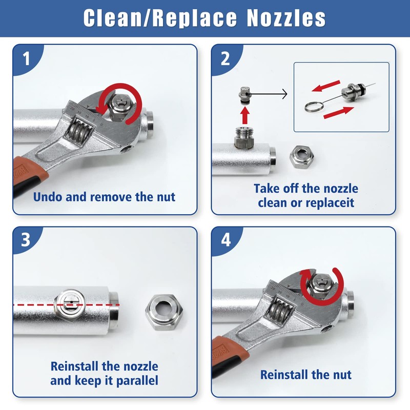 JANZ 16" Pressure Washer Surface Cleaner with 4 Wheels, Stainless