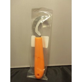 TAKUMASHii 6 1/2" Harvest Knife, Grape, Melon ,3"Curved Serrated Stainless Steel