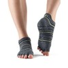 Toesox Low Rise Half Toe Grip Socks (Small, Amped)