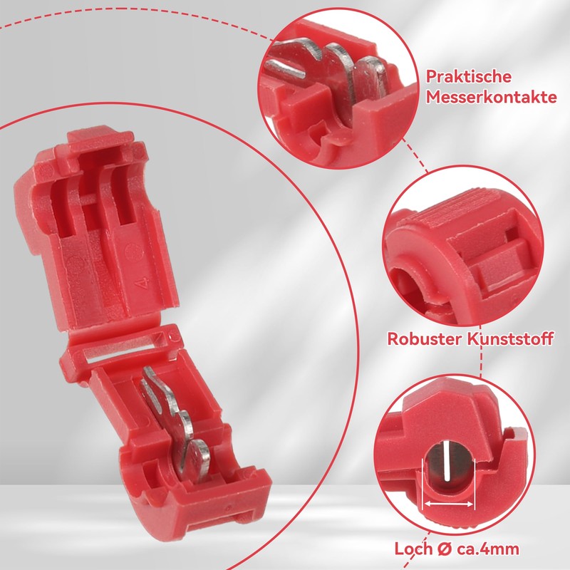 Pack of 10 Cable Connectors/Connection Clamps for Robotic Lawnmower Boundary