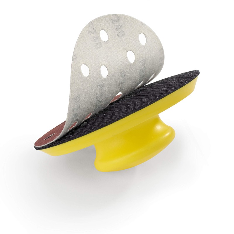 Wabrasive Hand Sanding Block Velcro Closure Round Sanding Pad for