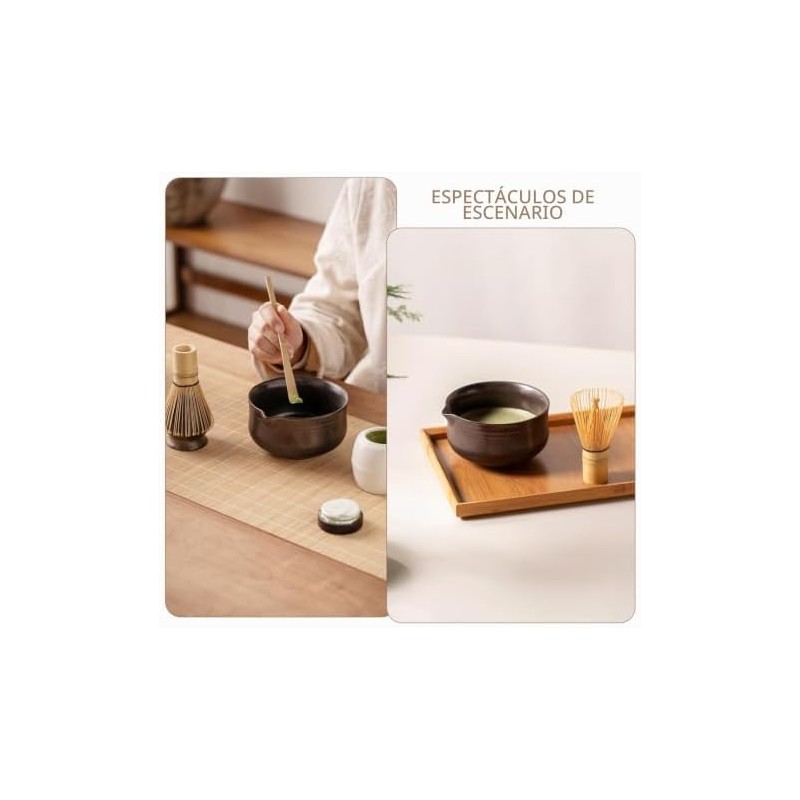 Ochcahser - Juego de té japonés incluye tazón de matcha