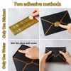 30 Pack Thick 4x6 Envelopes with Gold Border, A4 Thick