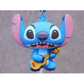 Stitch NEW *  Playing Ukulele Clip * Blind Bag Series 7 Key Chain Monogram
