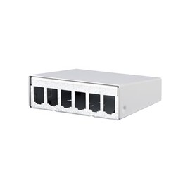 METZ CONNECT Modul AP-Gehäuse 6 Port reinweiß, unbestückt