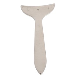 minkissy Eye Socket Measuring Tool Pencil Measuring Tape Eyeliner Pen Ruler Eye Pencil Eyeliner Assistant Body Measurement Tape Eyeliner Stencils Eye Tester Silver Stainless Steel