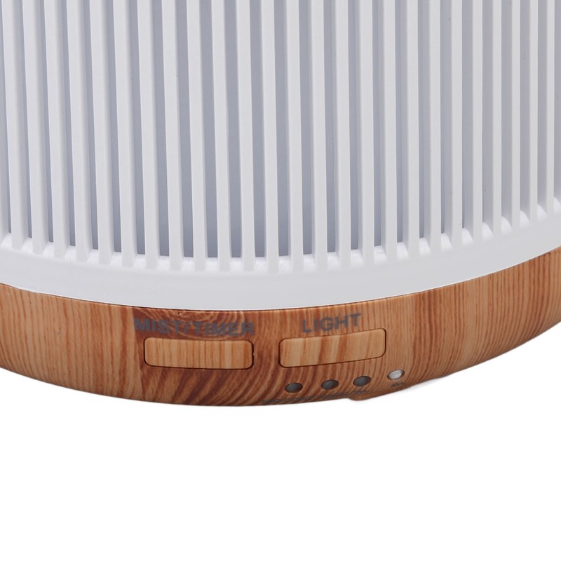300ml Wood Grain Humidifier Aromatherapy Diffuser Humidifier with 7 LED