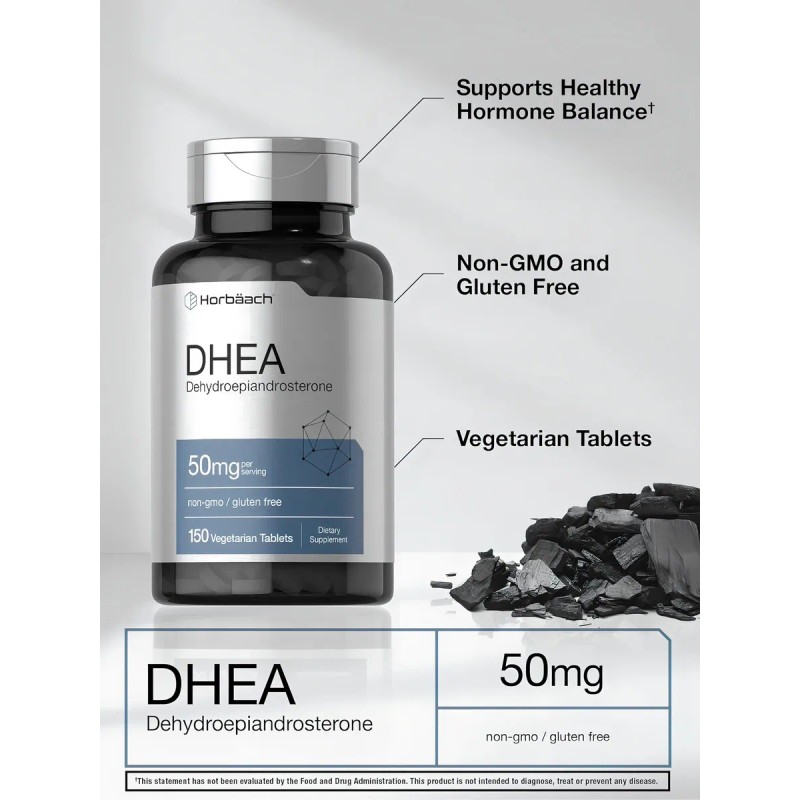 Dhea Apoyo Hormonal 150 Tabletas Horbaach Sabor Sin Sabor