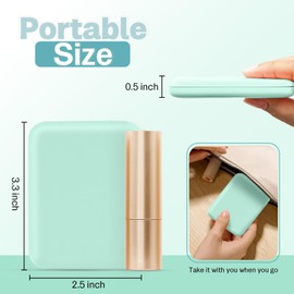 HOHOM Mini Travel Compact Mirror, 1X/3X Magnifying LED Pocket Travel Makeup Mirror for Women with Light for Purse, Double-Sided, Portable Folding Handheld, Small Lighted Mirrors for Girl