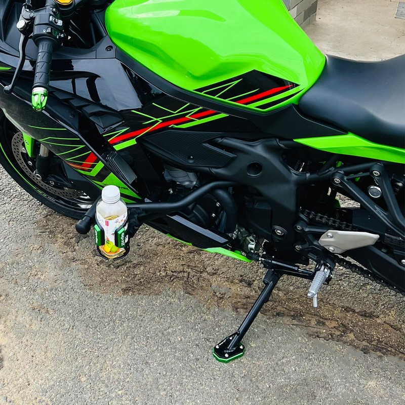 LEDISHUN Motorcycle Kickstand Pad Side Stand Foot Extension Enlarger Plate