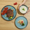 Pokini Stoneware Dinnerware Sets, Kitchen Plates and Bowls Set, Ceramic