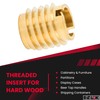 E-Z LOK 400-4 Threaded Insert, Brass, Knife Thread, 1/4"-20 Internal