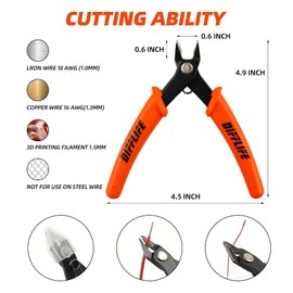 DIFFLIFE Professional 9 PCS Model Tools Kit Modeler Basic Tools Craft Set Hobby Building Tools Kit for Car Model Building Repairing and Fixing-9 Piece