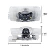 2-Pack Car LED Door Lamp Logo Projector Courtesy Welcome 3D