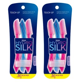 Schick Hydro Silk Touch-Up Dermaplaning Tool with Precision Cover - 12 Razors