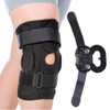 BraceAbility Plus Size ROM Knee Brace - Adjustable Hinged Support