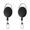 JSUOEO Retractable KeyChain, 2 Pack Heavy Duty Badge Reel Extendable